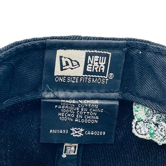 New Era Boston Celtics Spellout Script Hardwood Classic Snapback Cap Hat - Picture 7 of 7